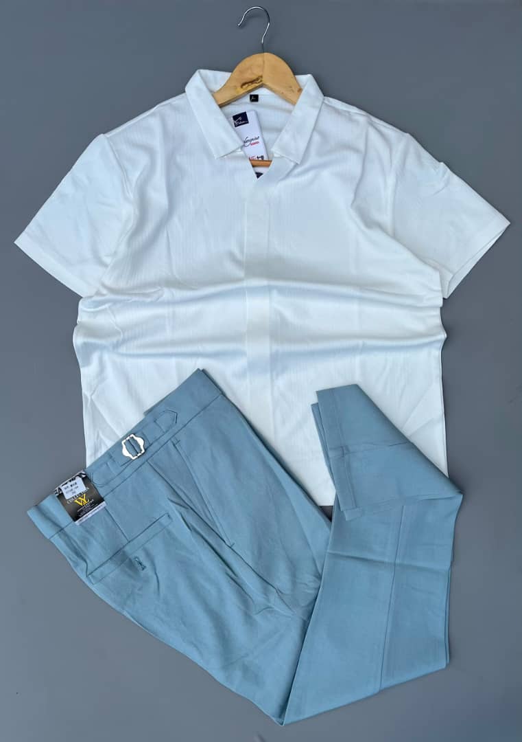 Lighter blue trouser