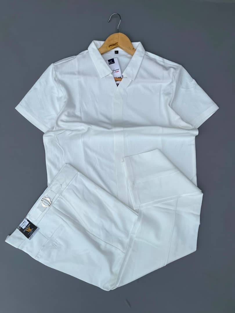 White trouser and shirt