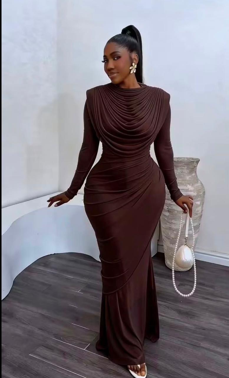 Classic maroon light dress