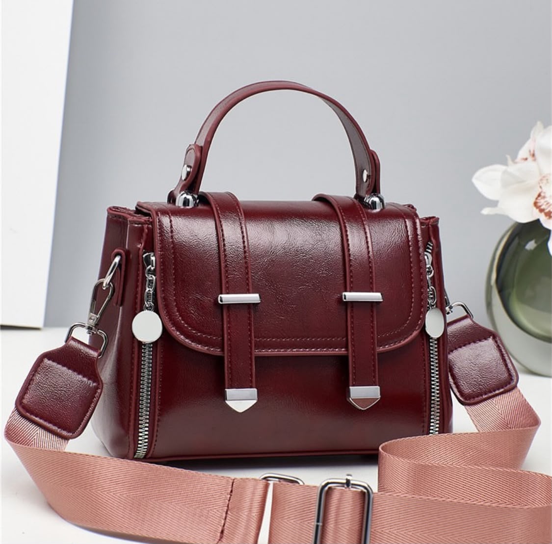 Brown satchel