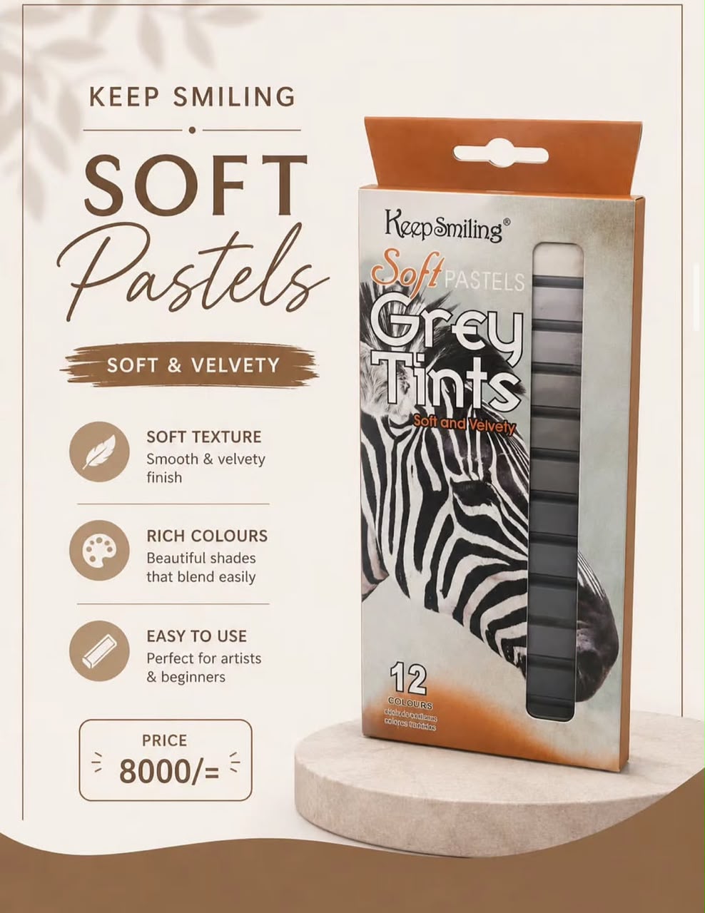 Keep smiling soft pastels