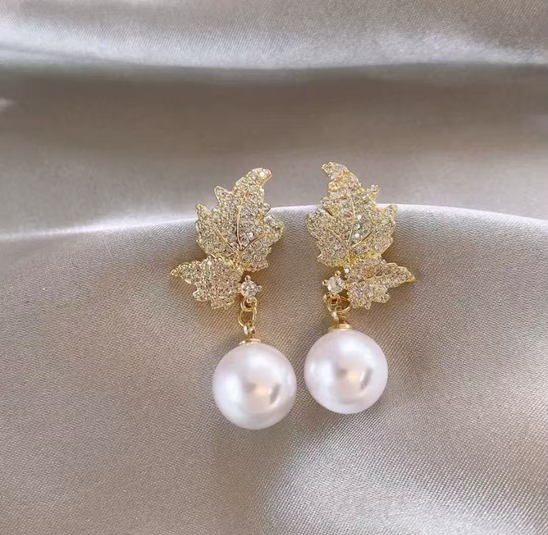 Leaflike earrings