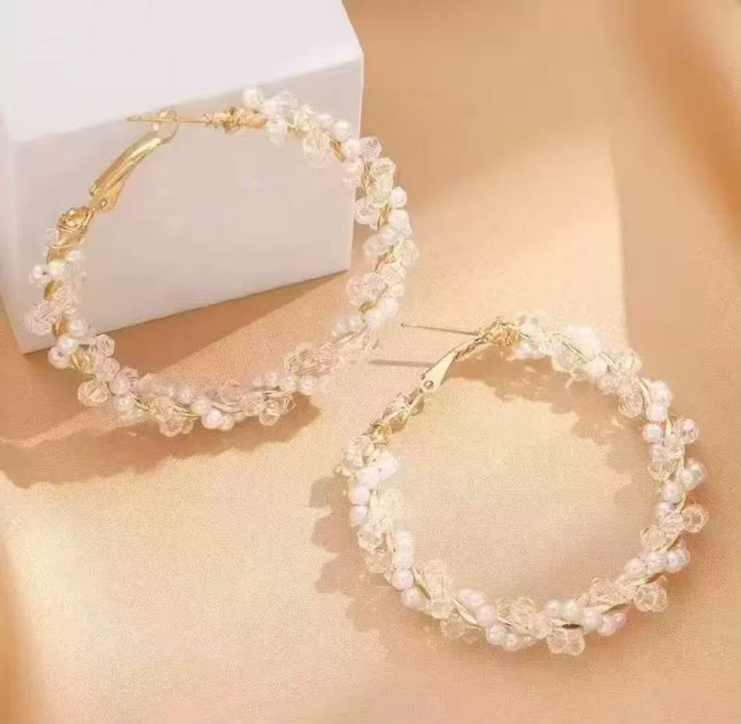 Big round earrings