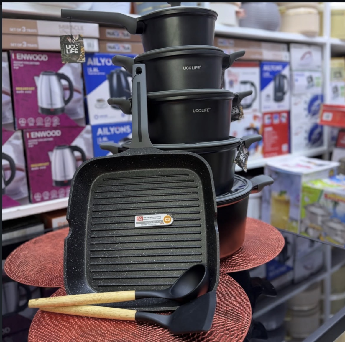 non stick cooking set