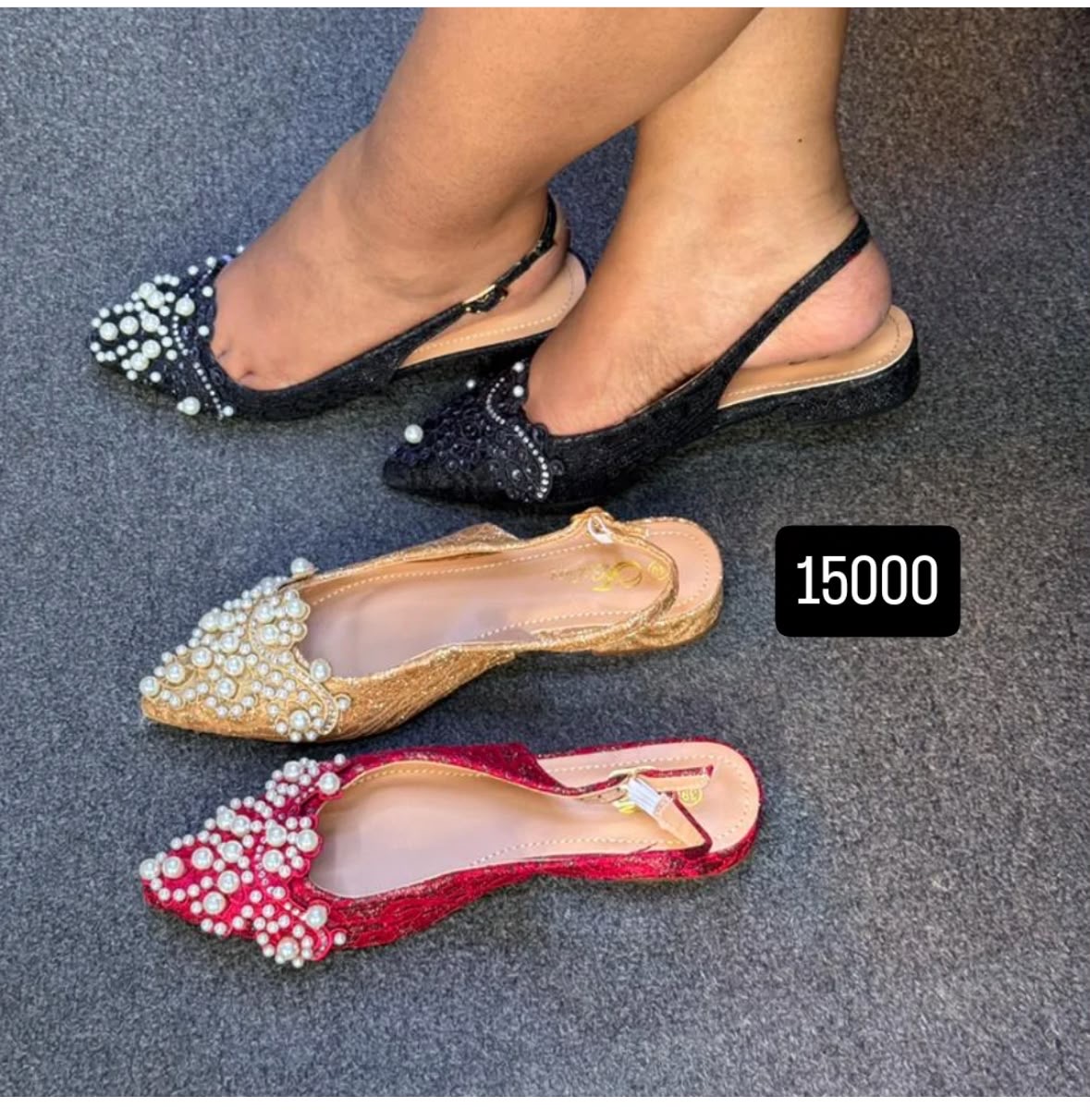 half closed low shoes