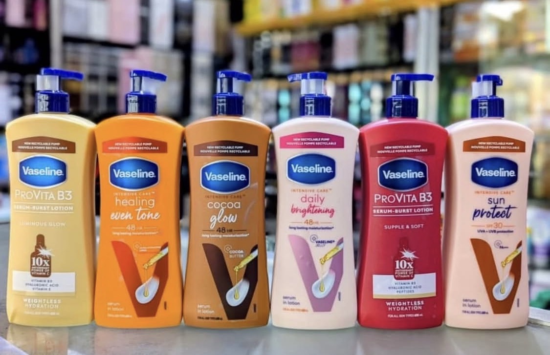 Vaseline shower gels
