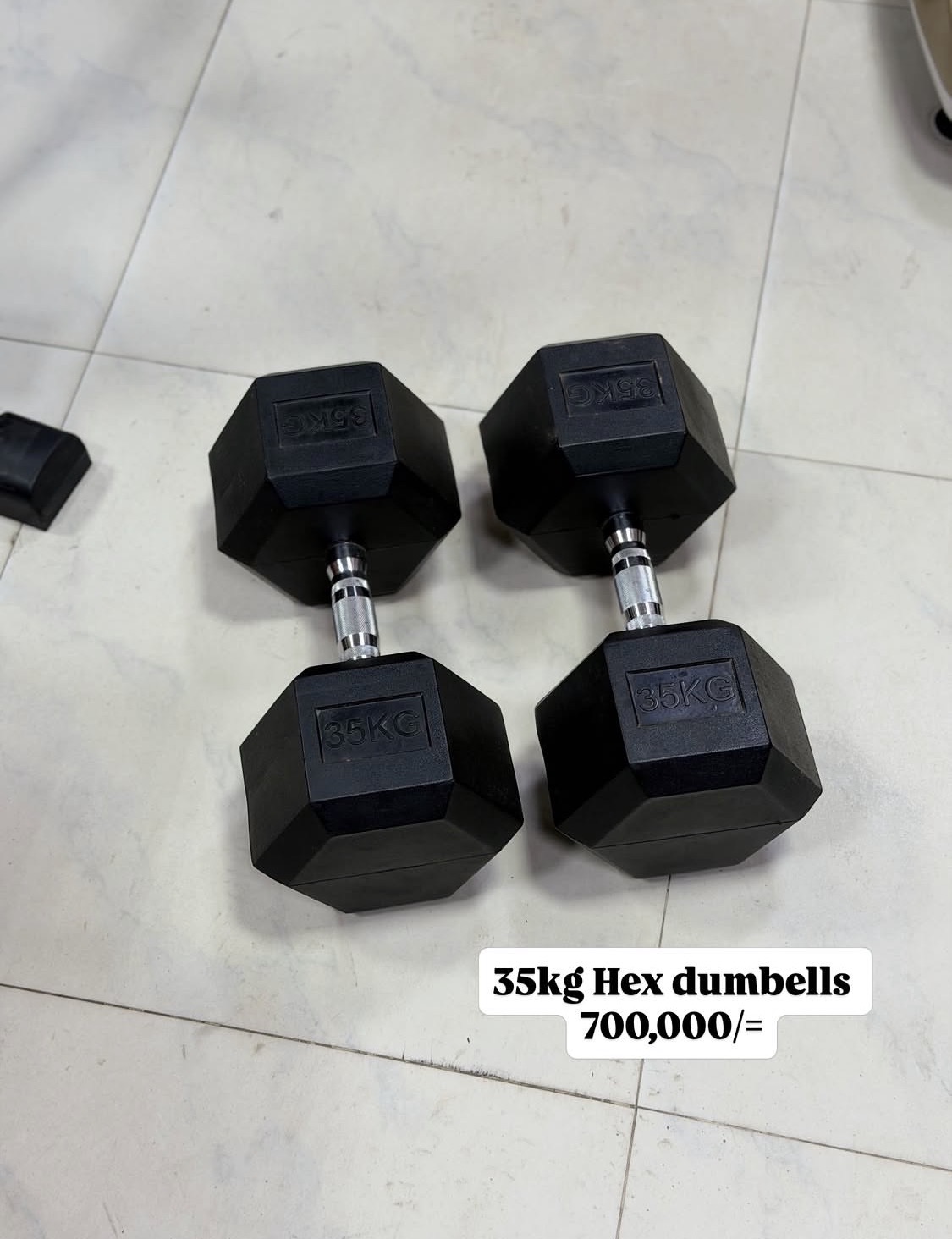 35kg hex dumbbells