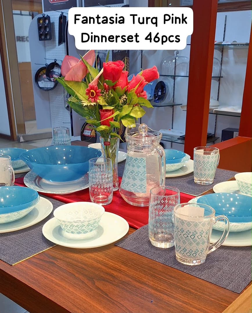 Fantansia turk pink dinner set