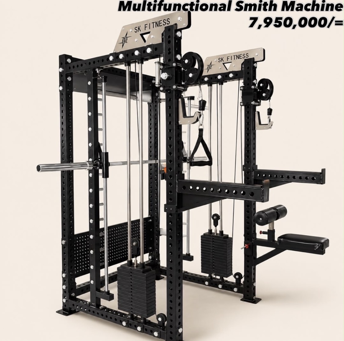 Multifunctional smith machine