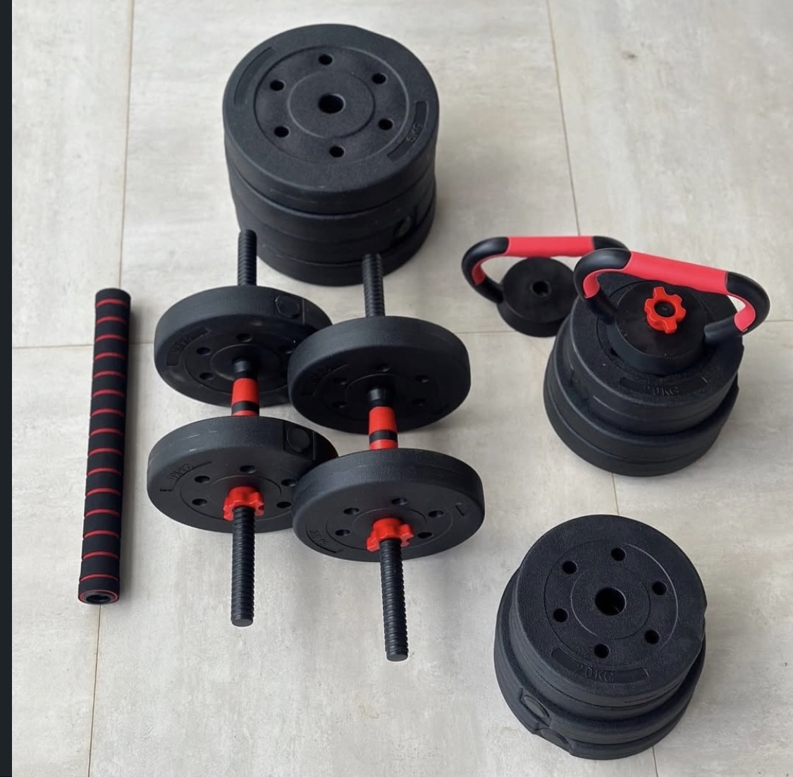 Multifunctional weight set