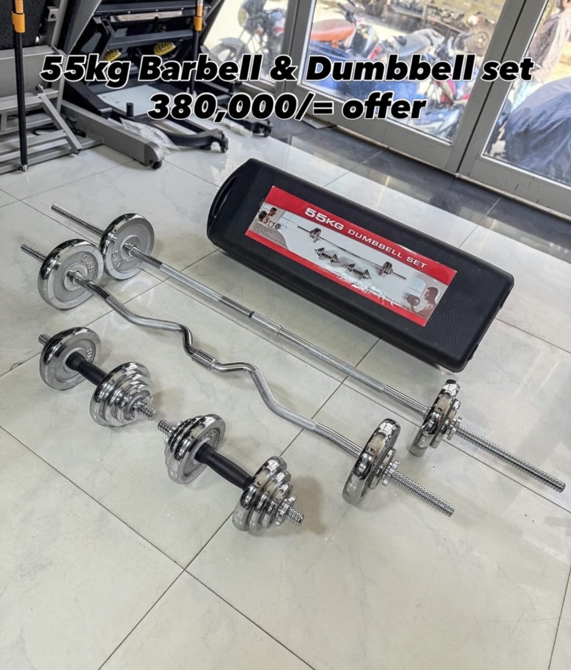 Barbell and dumbbells