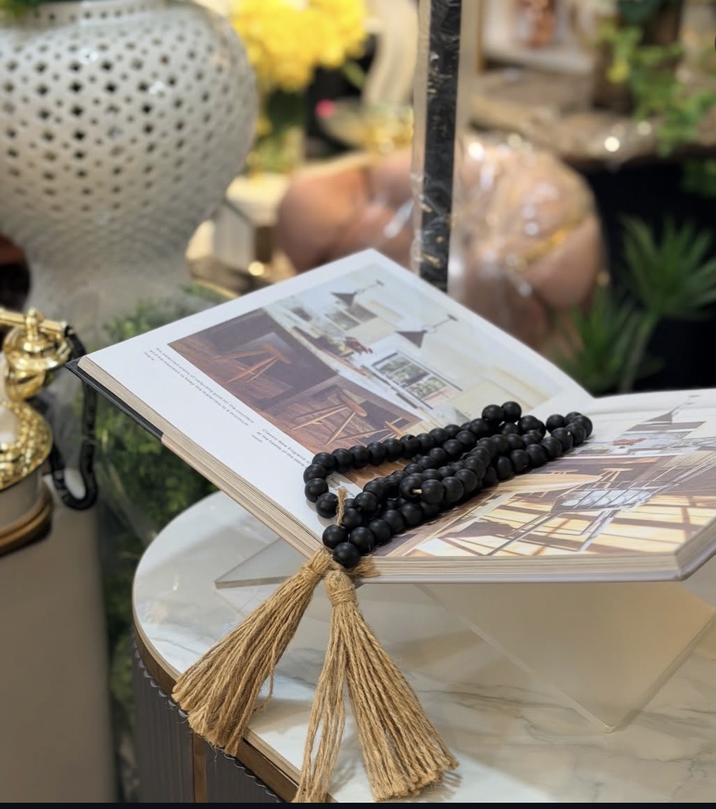 book and beads