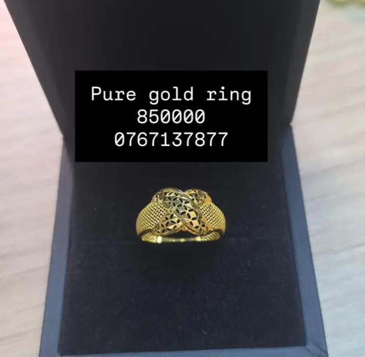 Pure gold ring