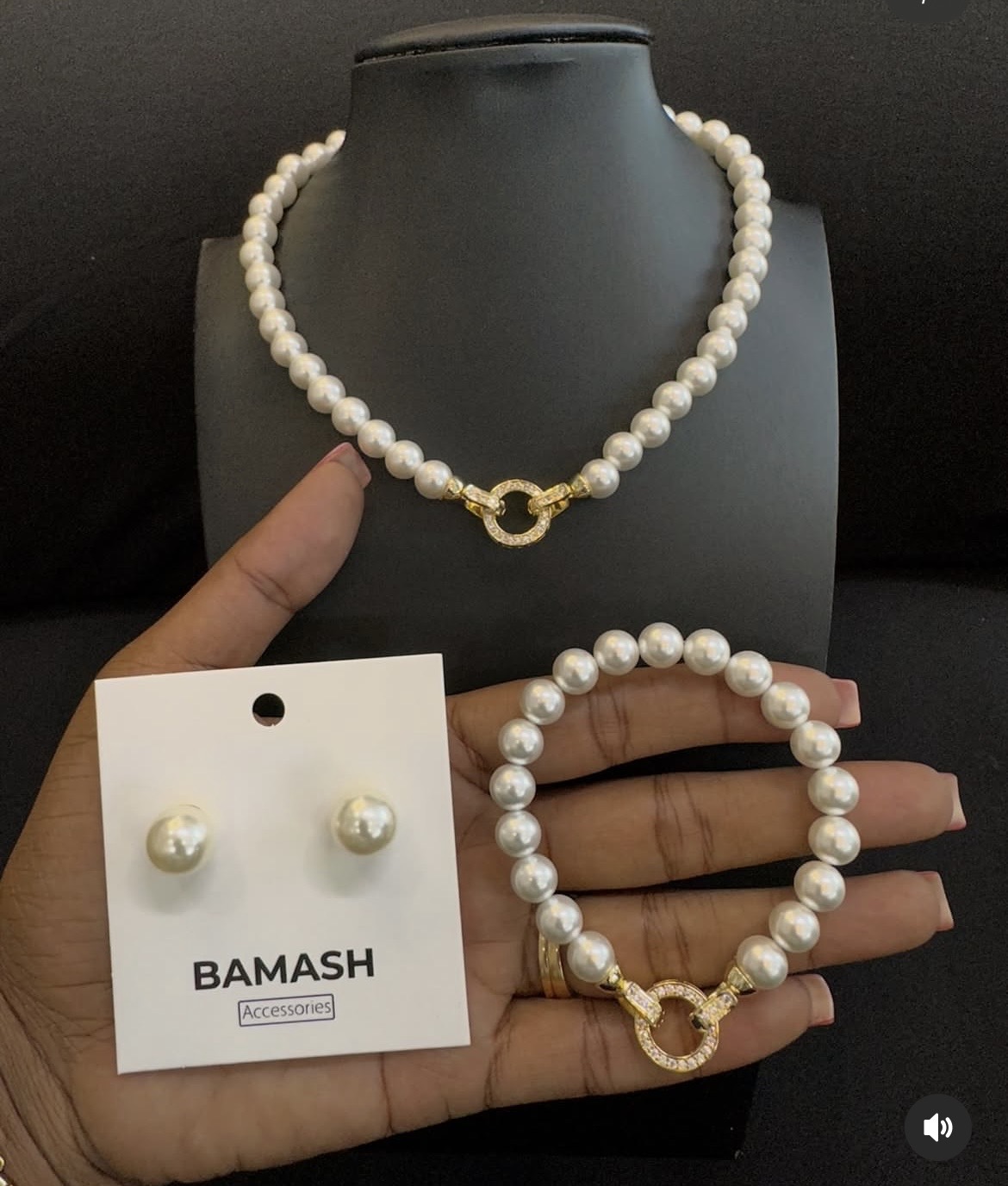 necklace earrings and bracelet