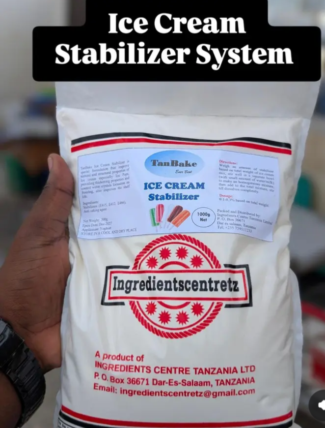 Ice cream stabilizer system