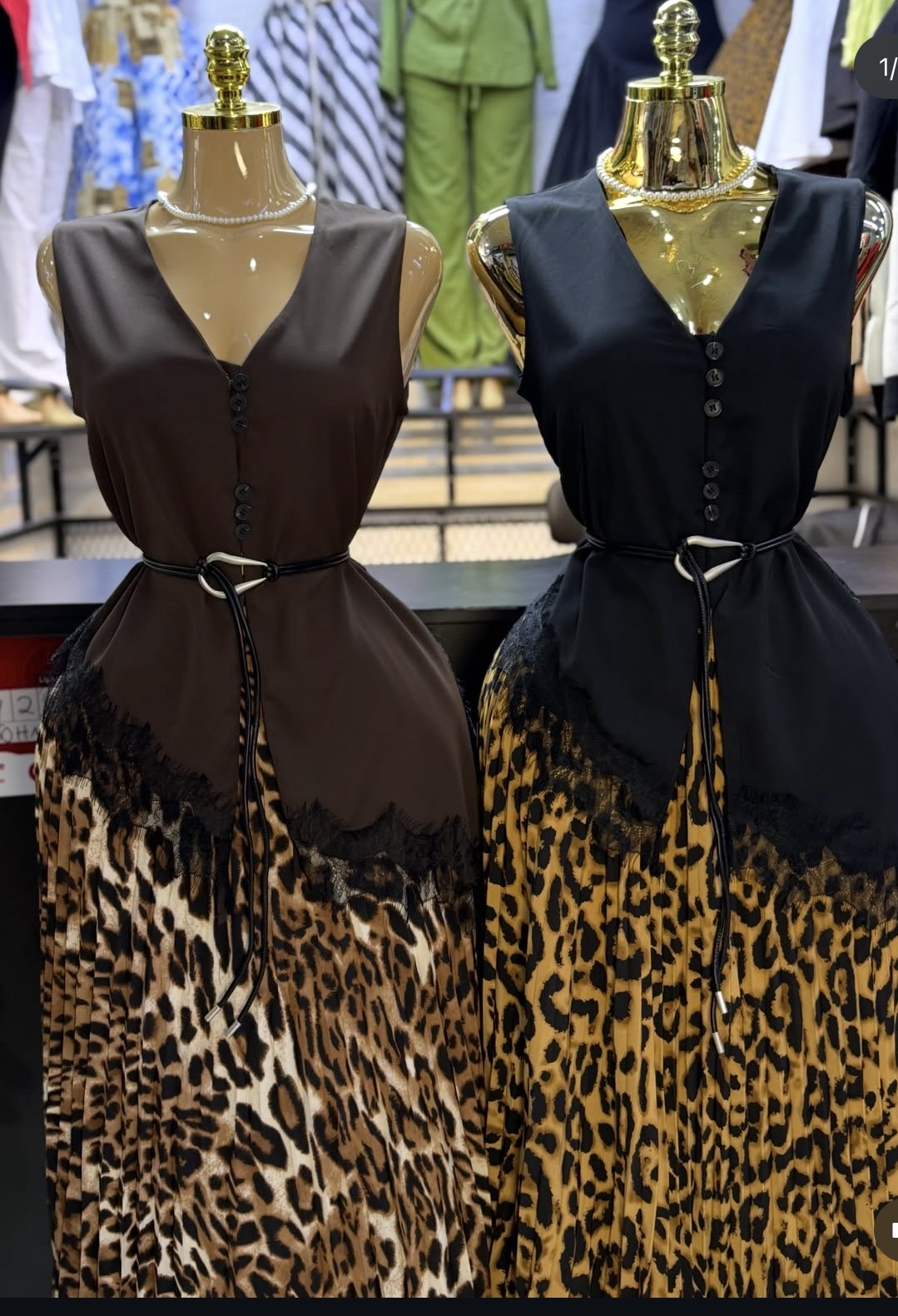 skirt top and belt