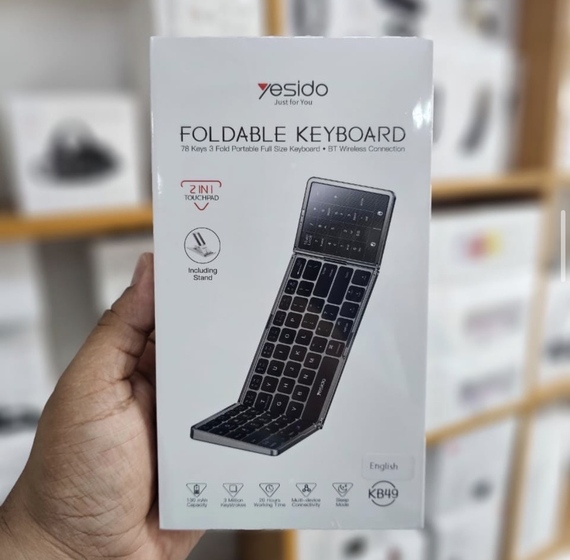 Yesido foldable keyboard