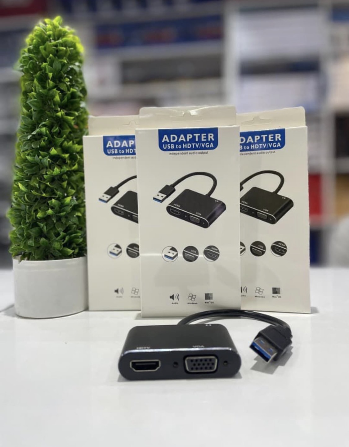 Usb to HDMI and VGA Adapter