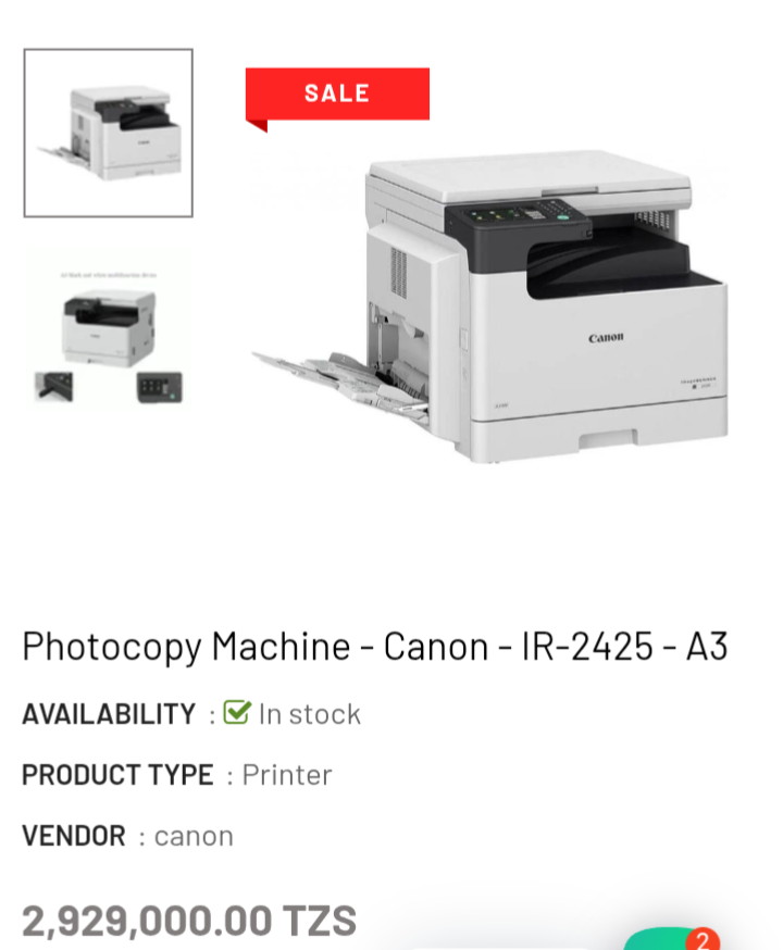 Photocopy- machine -Canon-IR2425-A3