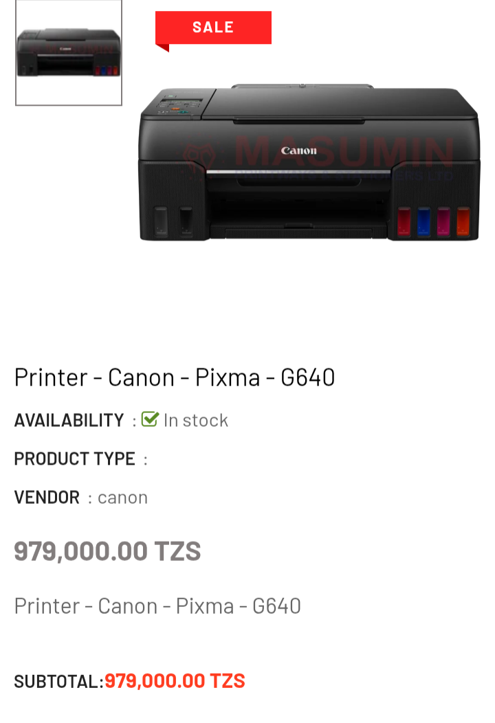 Printer - Canon - pixma-G640