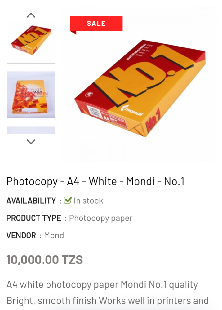 Ream paper