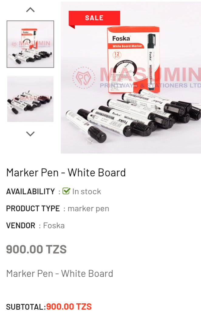 Mark pen-white board