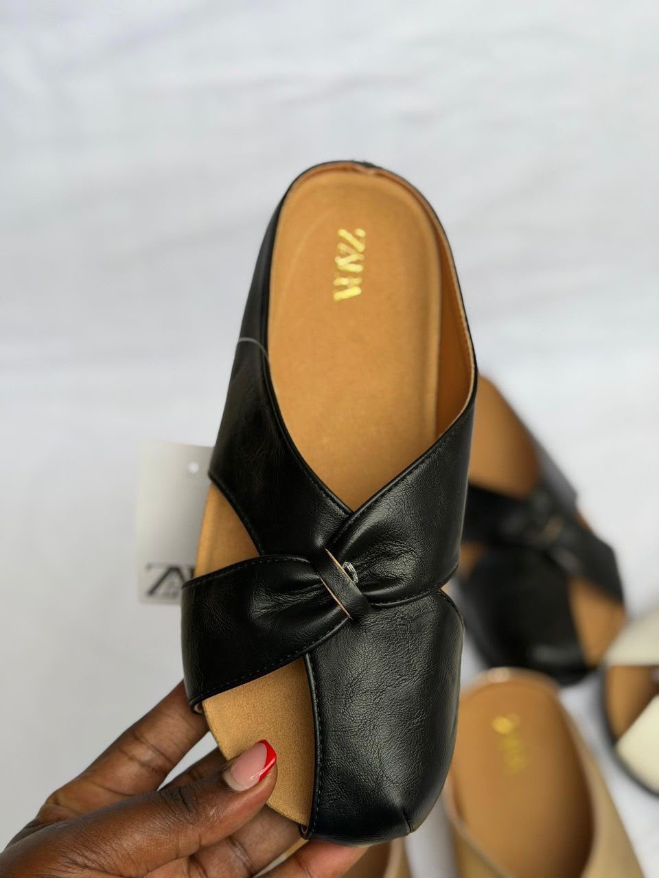 zara side cover sandle