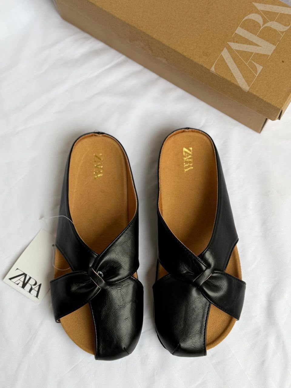 zara side cover sandle