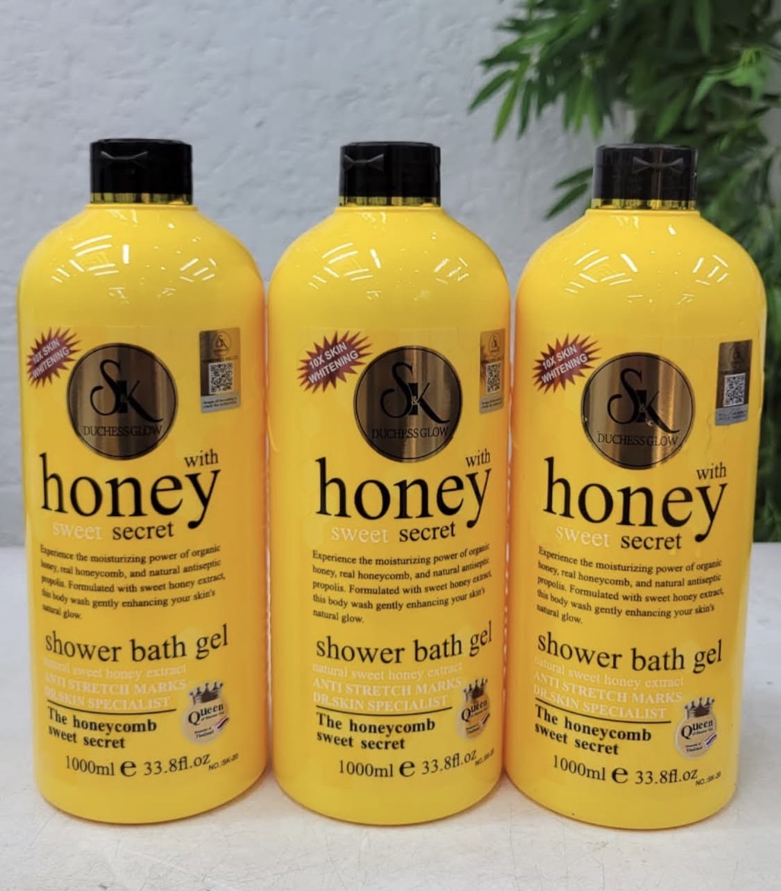 SK shower gel with honey