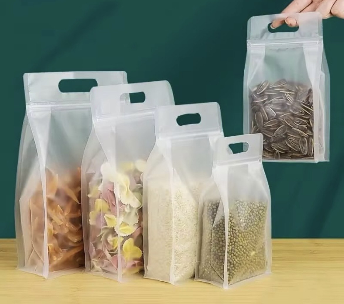 clear standup zip lock bags