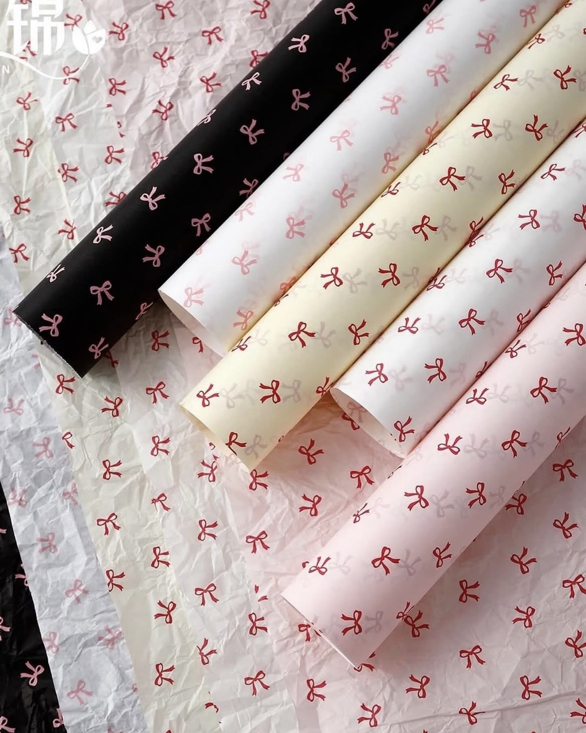 bow knot wrapping sheet