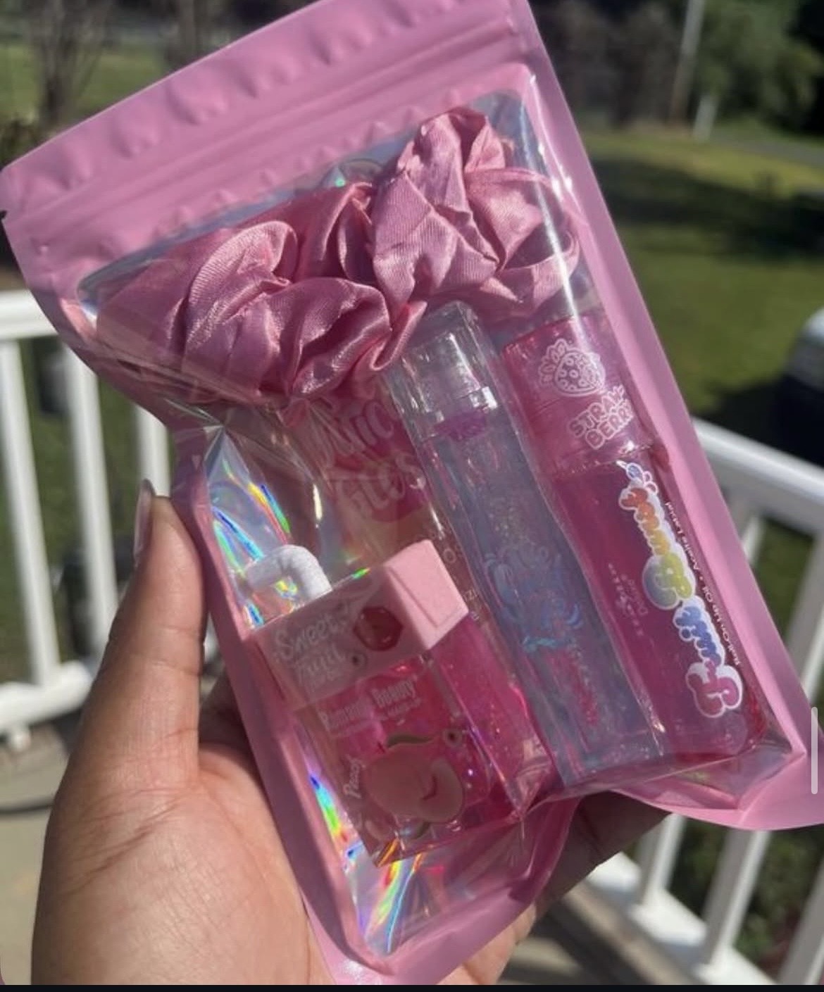 holographic ziplock pouch