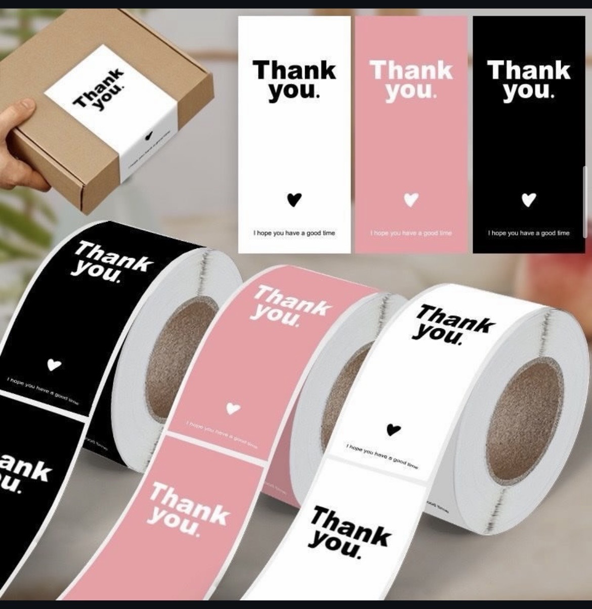 thank you stickers
