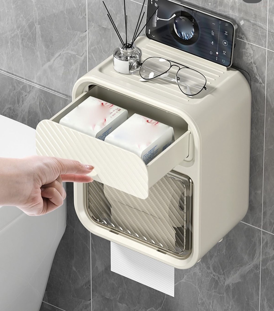 toilet tissue box