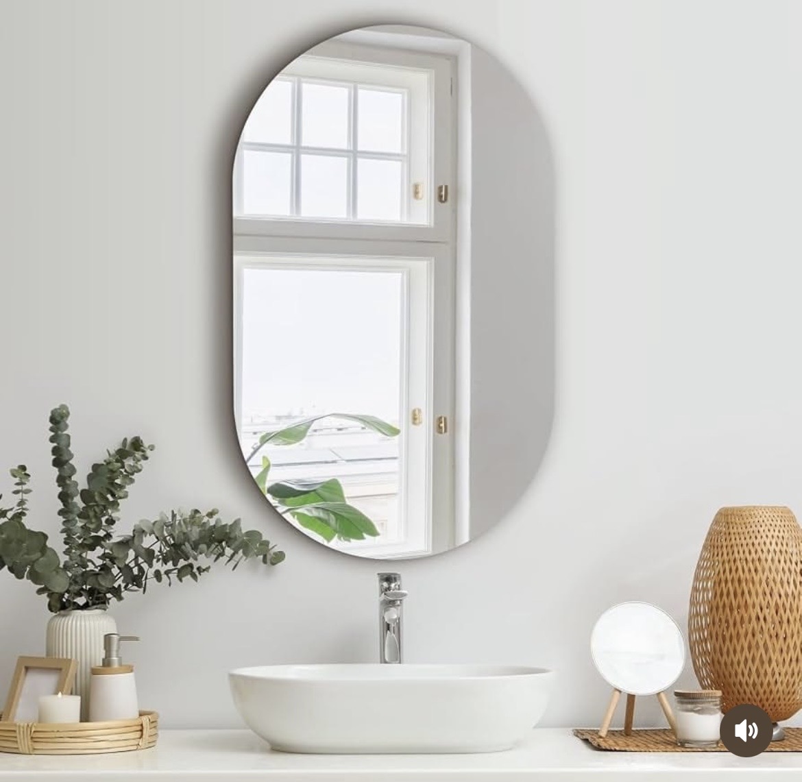 oval wall mirror