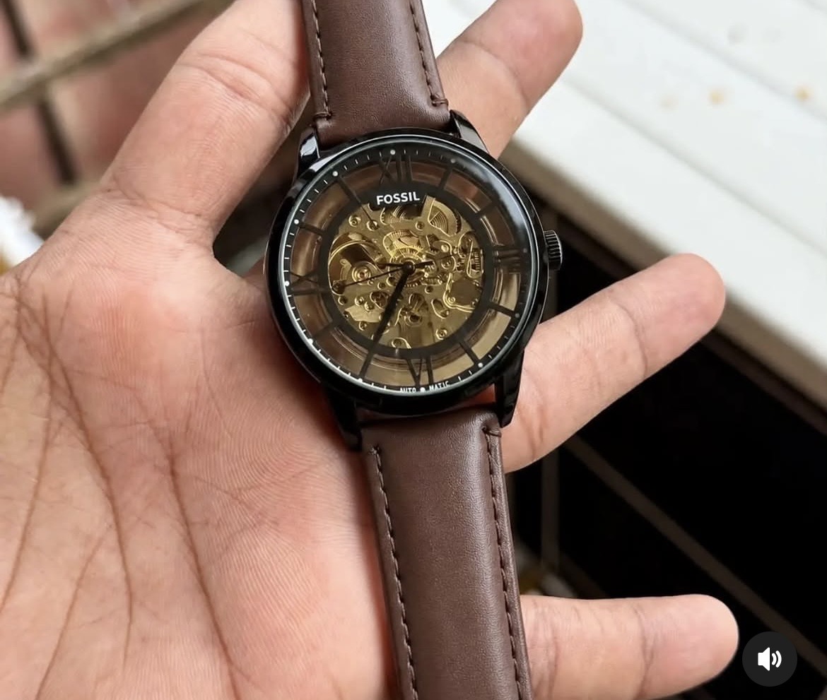 fossil automating skeleton watches