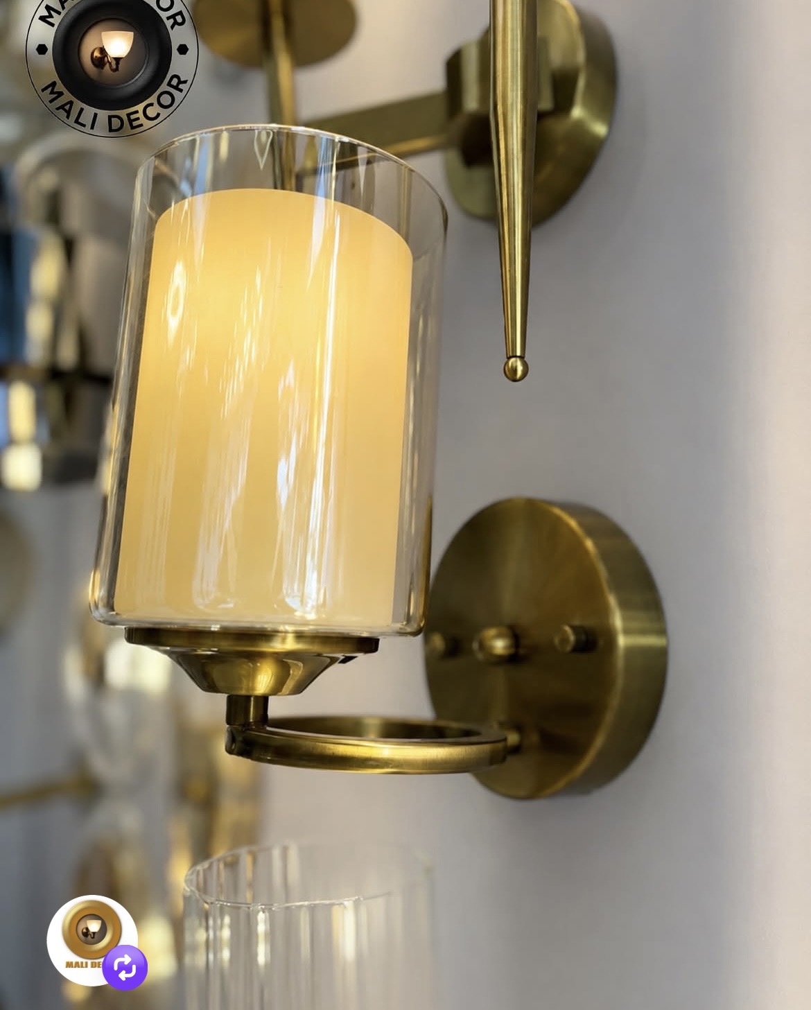 warm wall lights