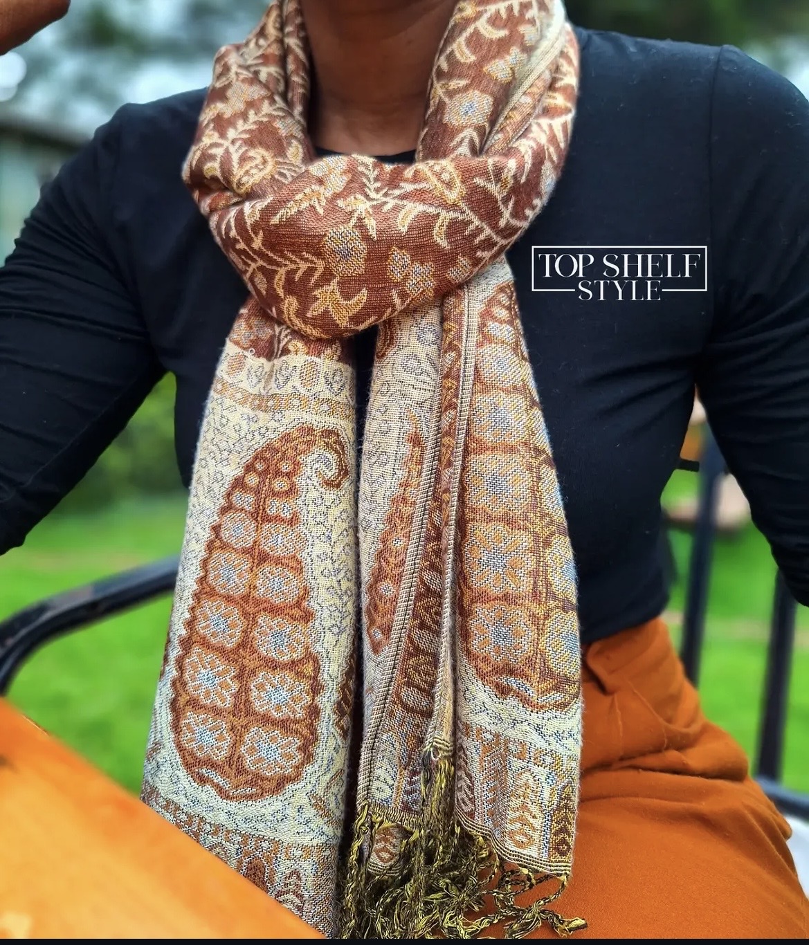 paisley pashmina scarf