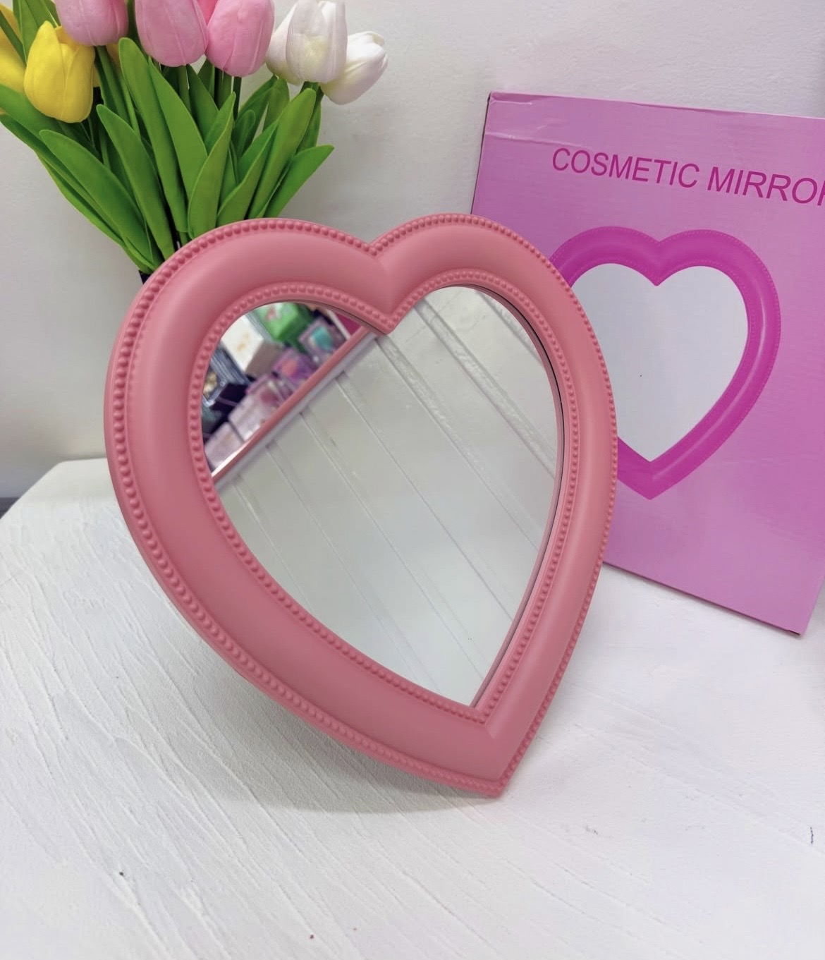 heart shape mirror