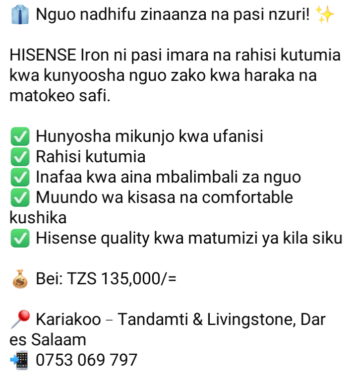 Hisense iron