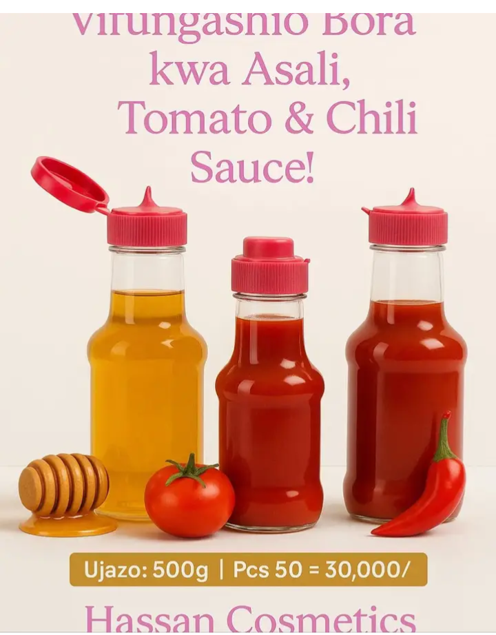 Tomato & chili sauce bottles